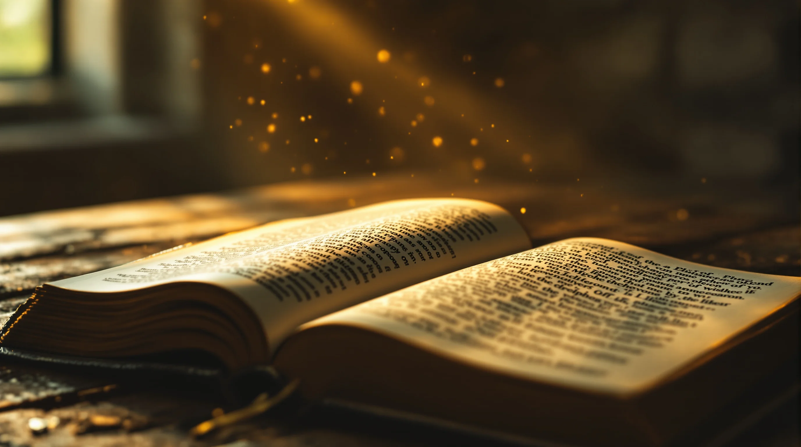 Open Bible illuminated by warm light, symbolizing study of Ezekiel 38 and the Gog and Magog prophecy